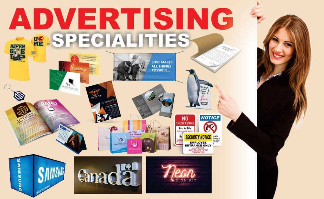 printing destination expertise in advertising specialities