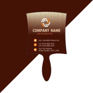 paint brush design visiting cards printing in delhi ncr