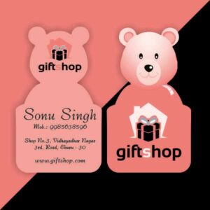 teddy bear design visiting cards printing in delhi ncr